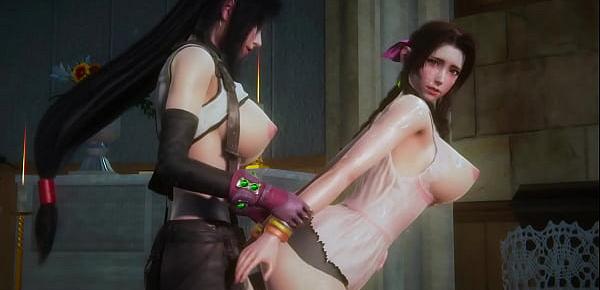 trendsAerith and Tifa passionate sex - Final Fantasy 7 Futa